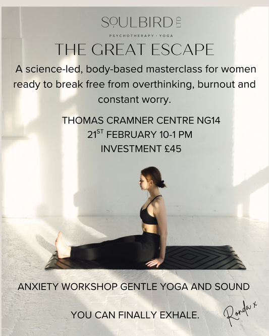 The Great Escape. Anxiety & Stress Half Day Retreat